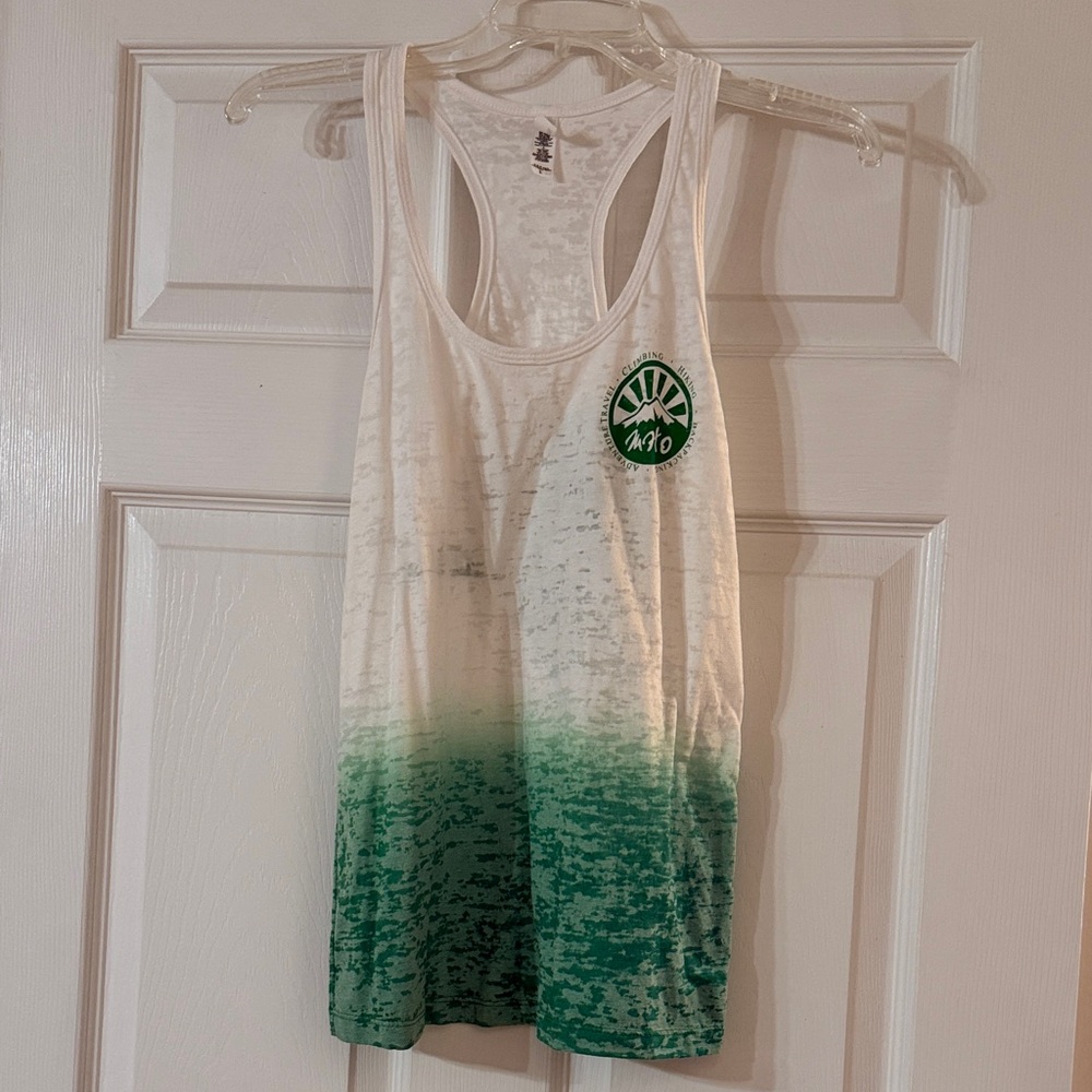 Green and White “Be Mindful” Tank Top